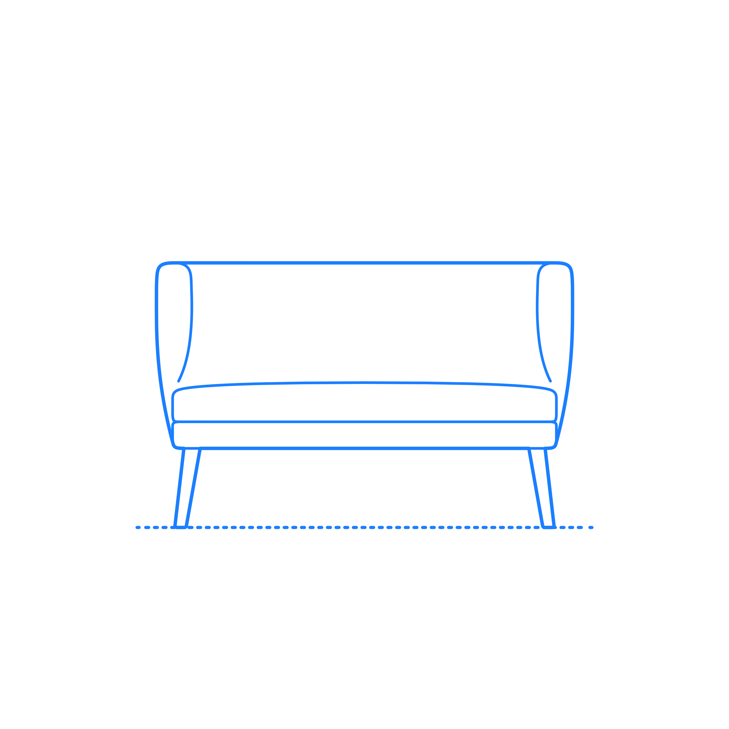 Furniture Settee Sydnor Settee Tracing Svg Vector Free Vectors